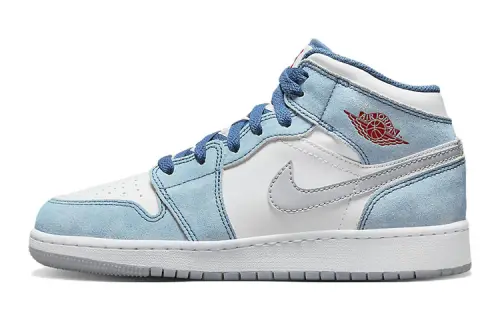 Jordan 1 Mid SE French Blue Light Steel GS