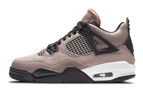 Jordan Air Jordan 4 synthetic leather, comfortable GS, non-slip, shock-absorbing and wear-resistant, mid-top basketball shoes, same style for men and women