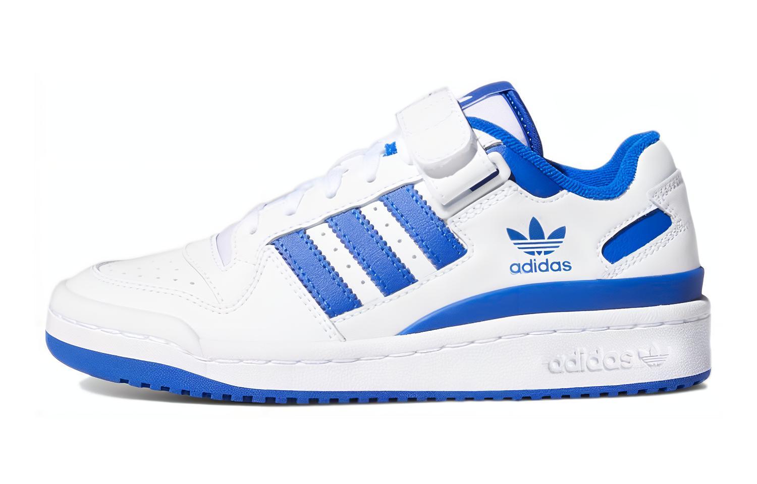 Детские кеды adidas Forum Low J (бело-синие)