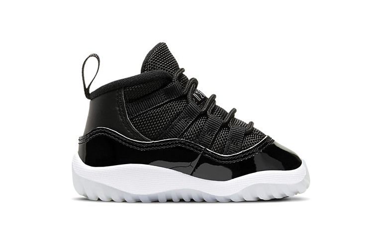 Детские кроссовки Jordan Air Jordan 11 Retro Jubilee (черно-серебряные) — фото 4