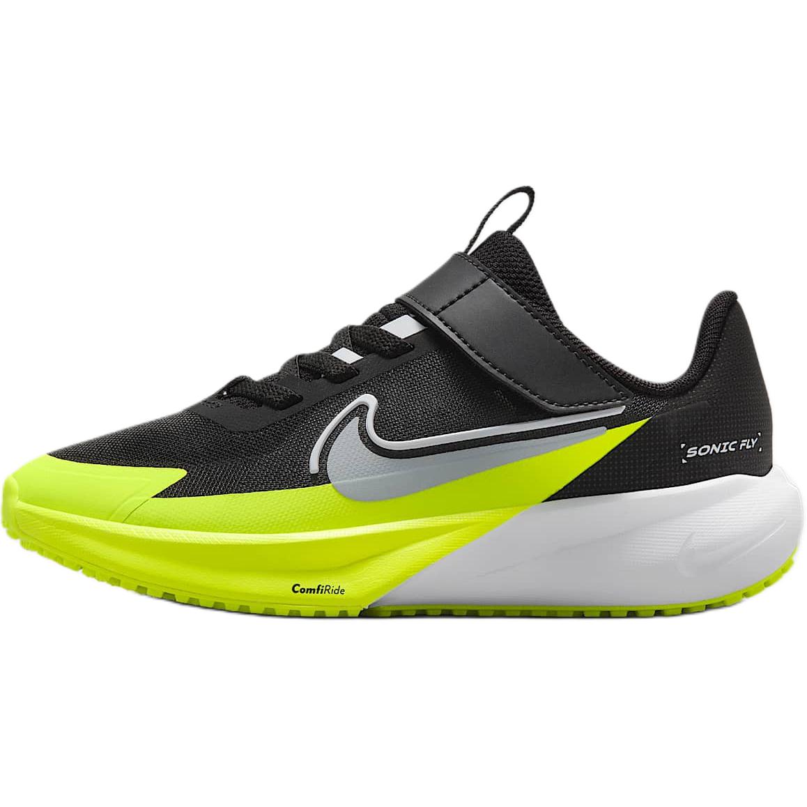 Кроссовки Nike SONIC FLY PS (черно-зеленые)