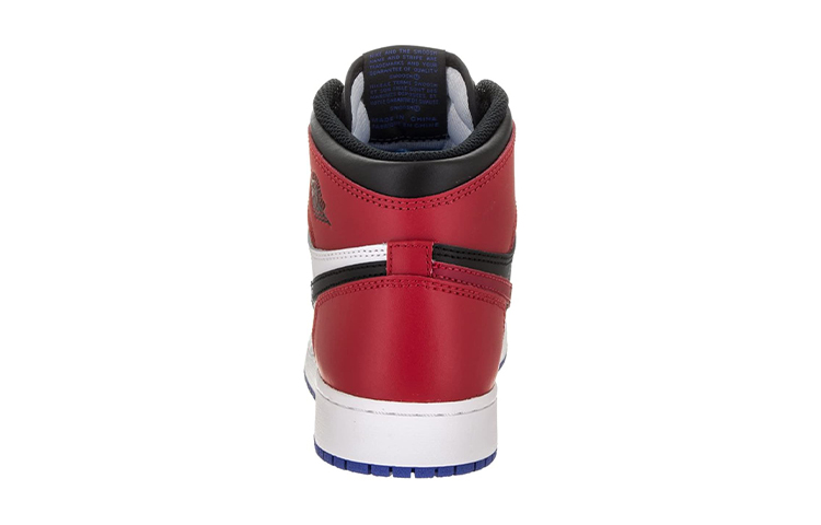 Кроссовки Jordan Air Jordan 1 Retro Top 3 (красно-сине-черные) — 黑/红/皇家 — фото 5