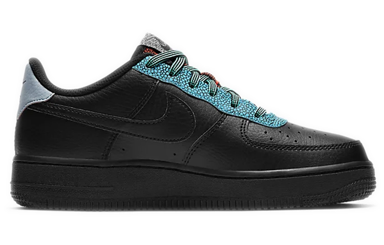 Кеды Nike Air Force 1 LV8 4 (черно-синий) — Чёрныйсиний — фото 2