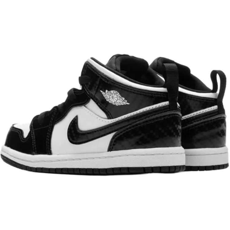 Детские кроссовки Jordan Air Jordan 1 Mid SE "All Star" (черно-белые) — фото 3