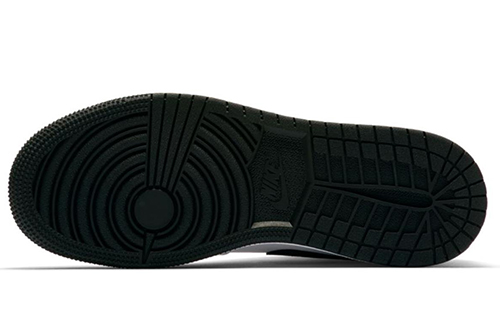 Кроссовки Jordan JordanAir Jordan 1 Mid GS (черный / белый / фиолетовый) — Чёрный / белый / фиолетовый — фото 7