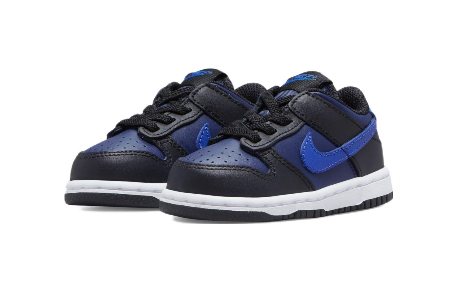 Детские кроссовки Nike Dunk (черно-синие) — фото 4