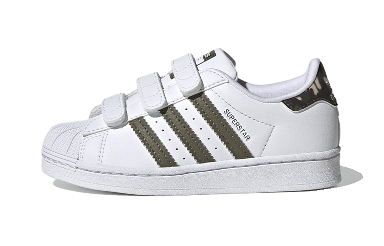 Кеды adidas adidas originals SUPERSTAR (белый / зеленый)