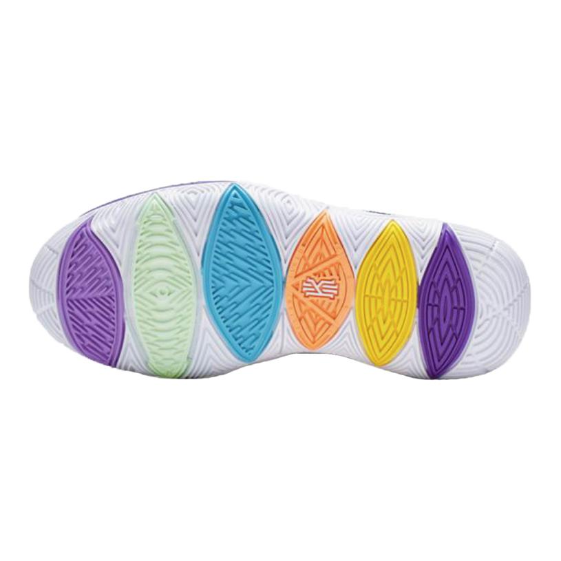 Баскетбольные кроссовки Nike Kyrie 5 (бело-разноцветные) — фото 7