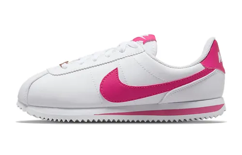 Nike Cortez Basic SL Basic Leather Comfortable Sports Shoes Shoes Low Top Children's Running Shoes White Pink