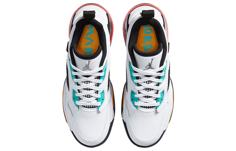 Унисекс кроссовки Jordan Mars 270 Low (бело-зелено-оранжевый) — фото 6