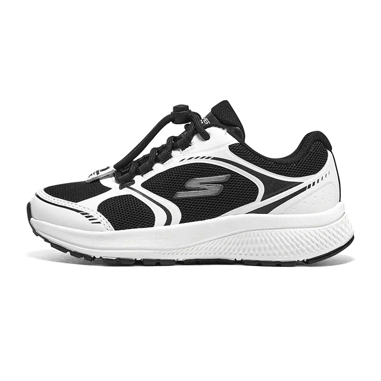 Skechers GO RUN Cushioning, Wear Resistant Kids' Training Shoes White Black Teenagers