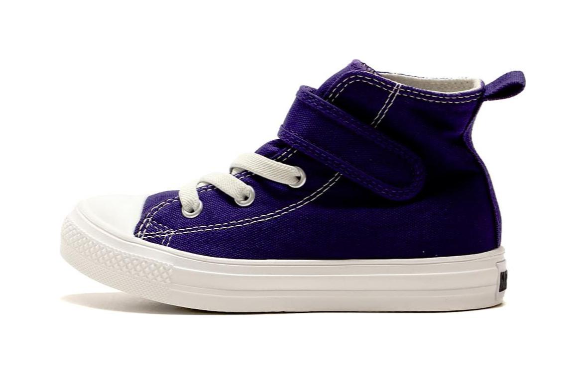 Кеды Converse All Star Light V-1 HI (пурпурно-белые)
