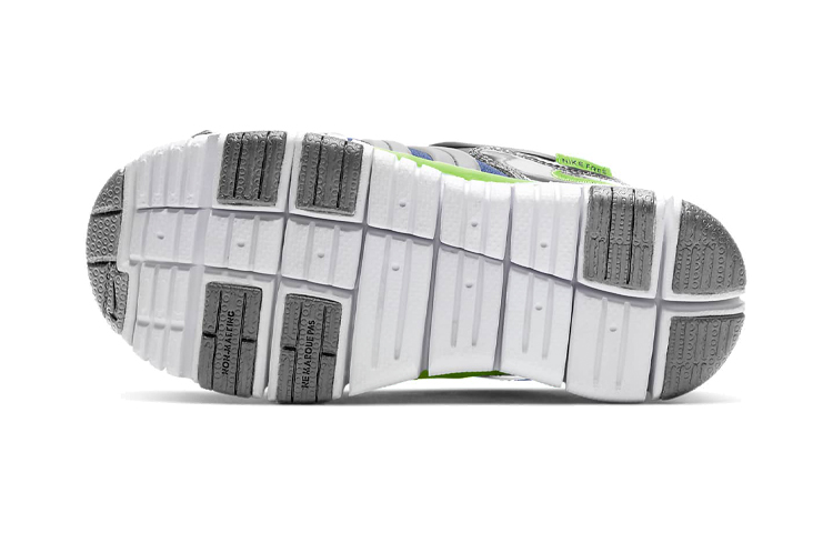 Детские кроссовки Nike Dynamo Free (серо-сине-зеленые) — фото 5