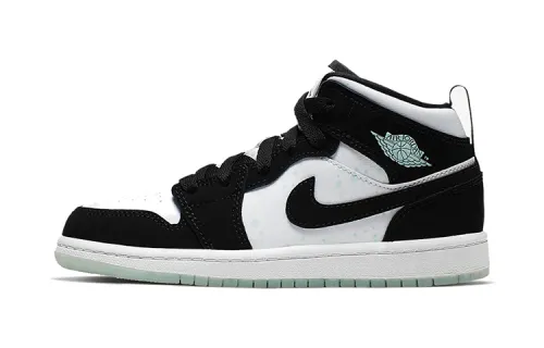 Jordan Air Jordan 1 Luminous Panda Mid-Top Children's Basketball Shoes Middle Children