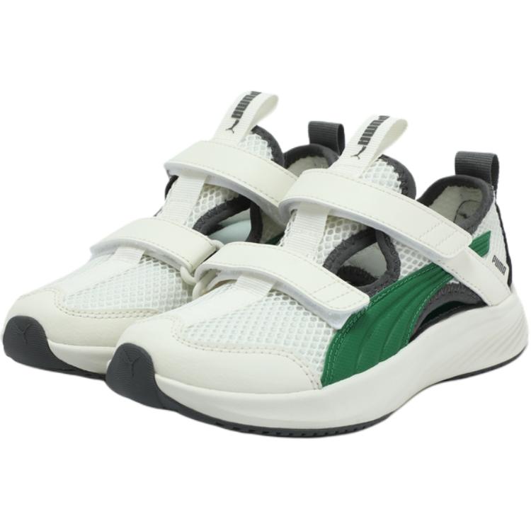 Детские сандалии PUMA Pounce Lite CT SANDAL (бело-зеленые) — Белыйзелёный — фото 3