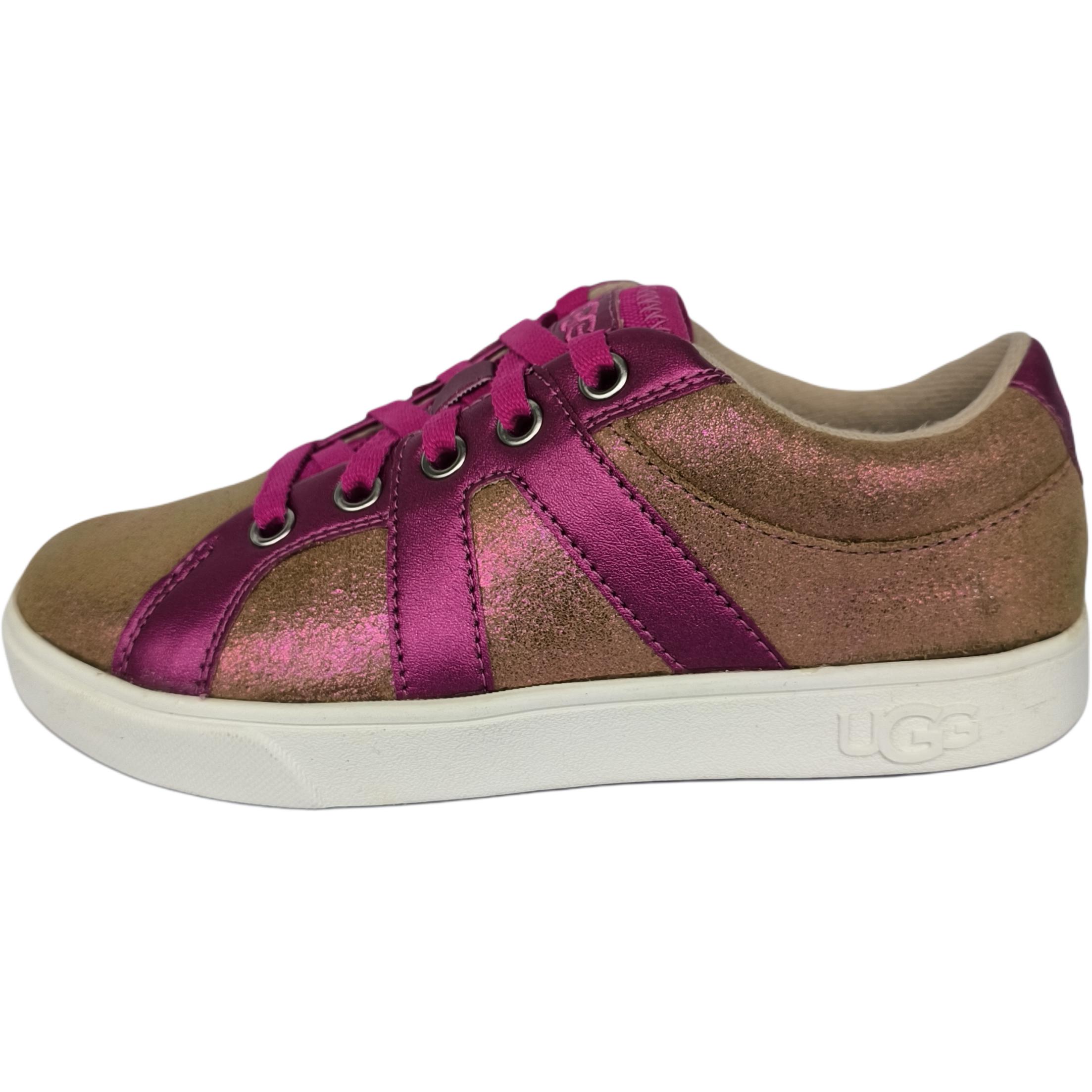 Детские кеды UGG MARCUS SNEAKER SHIMMER (коричневые)