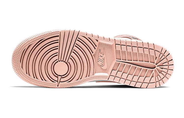 Кроссовки Jordan Jordan1 Mid "Crimson Tint" GS (черный / розовый) — Чёрный / розовый — фото 6