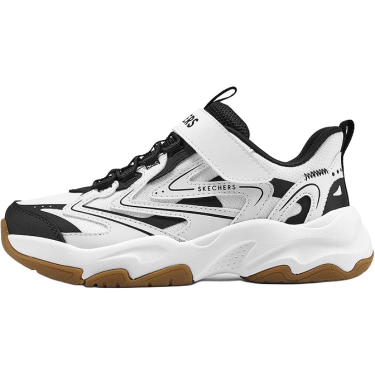 Женские кроссовки Skechers Kids Chunky (черно-белые)