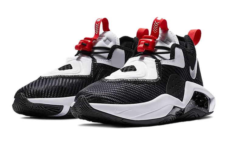 Кроссовки Nike Nikezoom soldier 14 (черно-белые) — Чёрныйбелый — фото 3