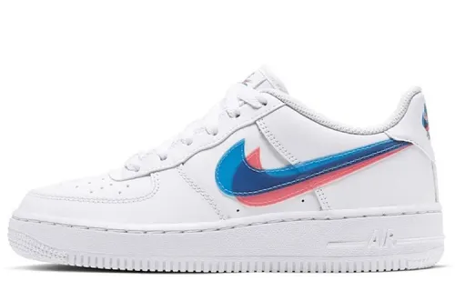 Nike Air Force 1 LV8 KSA 3D glasses naked eye 3D double hook classic sports GS shock absorption low top sneakers white same style for men and women