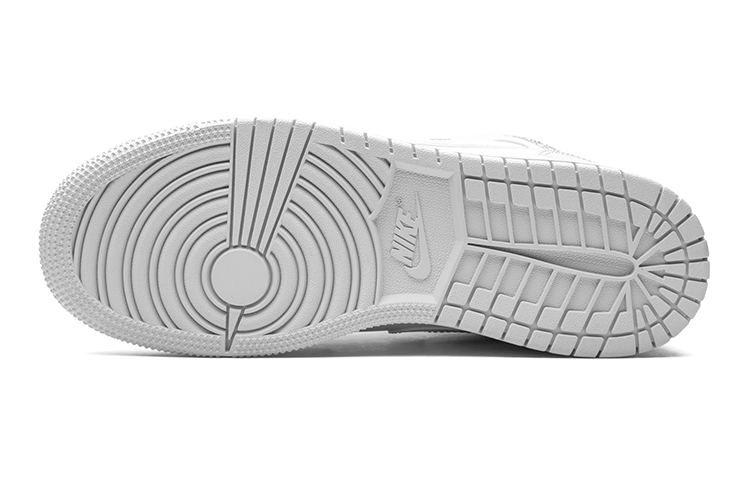 Женские кроссовки Jordan Air Jordan 1 Mid (серо-белый) — Серый / белый — фото 8