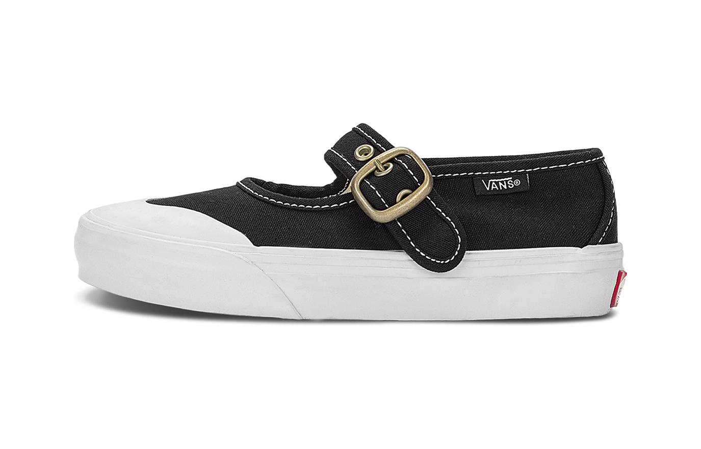 Детские кеды Vans Mary Jane (черно-белые)
