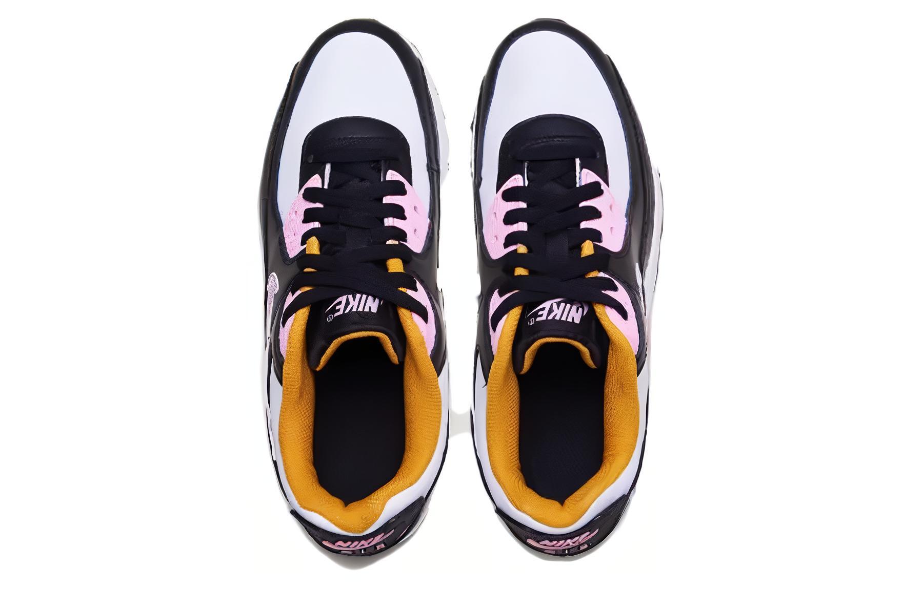 Кроссовки Nike NikeAir Max 90 LTR (GS) (черно-бело-розовые) — Чёрныйбелыйрозовый — фото 3