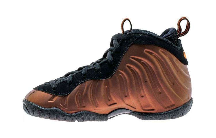 Детские кроссовки Nike Foamposite Pro Hyper Crimson (коричнево-красные)