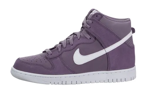 Nike Dunk High top Skateboard Shoes White Purple Unisex