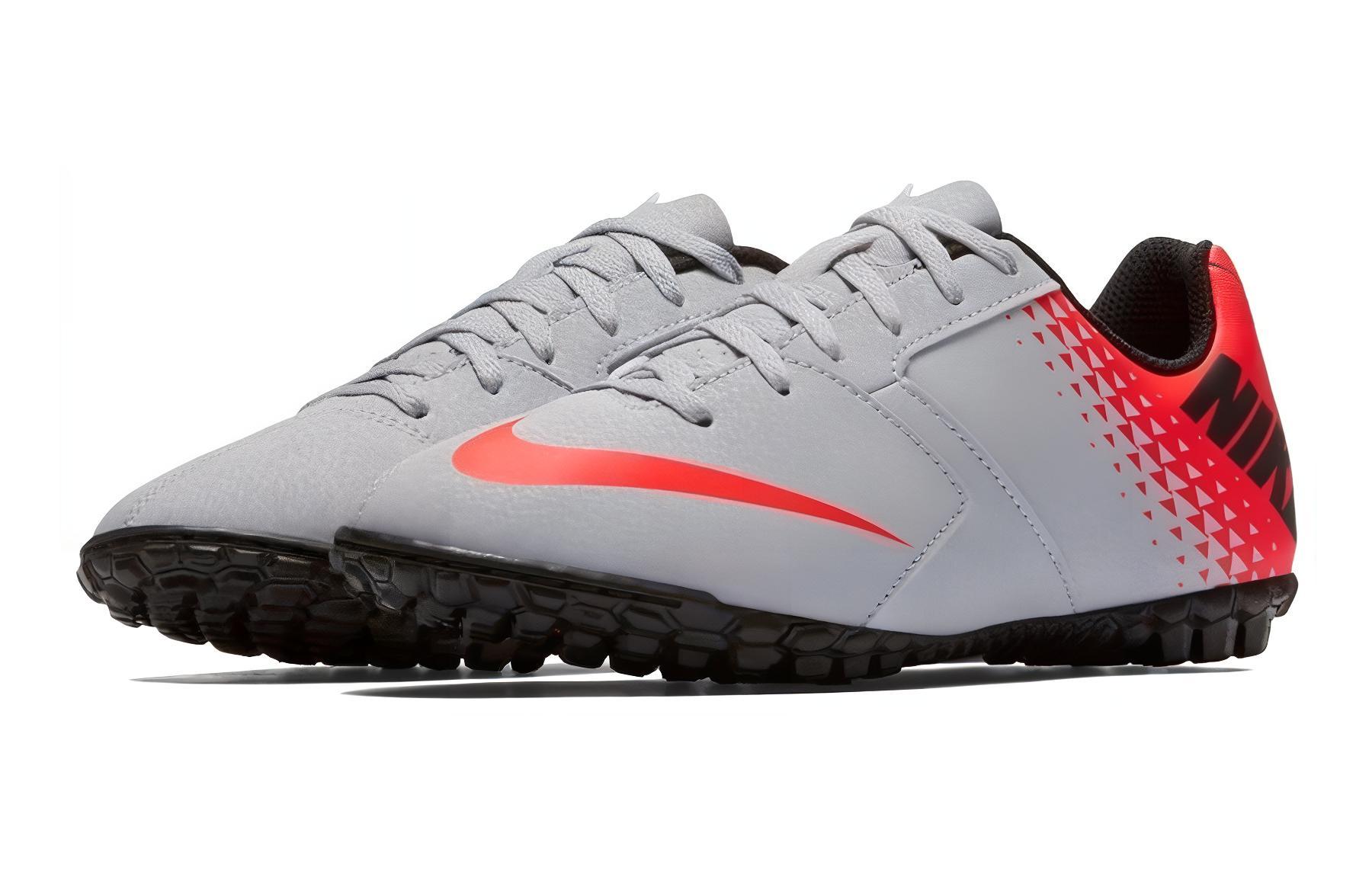 Детские кроссовки Nike Bombax (серый / красный) — фото 4