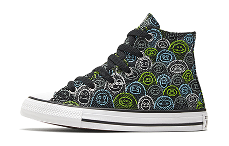 Кеды Converse (детские высокие с принтом)