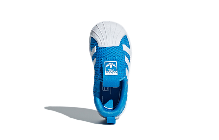 детские кеды adidas originals Superstar 360 I (бело-синие) — фото 5