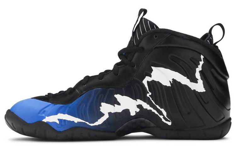 Детские кроссовки Nike NikeFoamposite One GS (черно-синий)