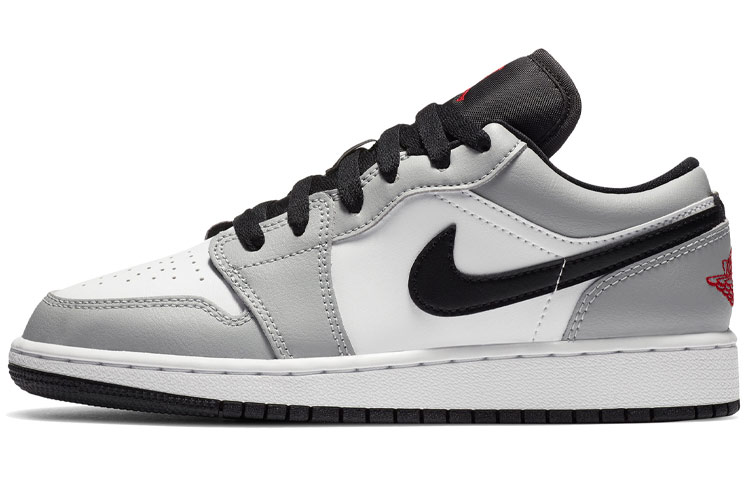 Кроссовки Jordan 1 Low (серо-белые)