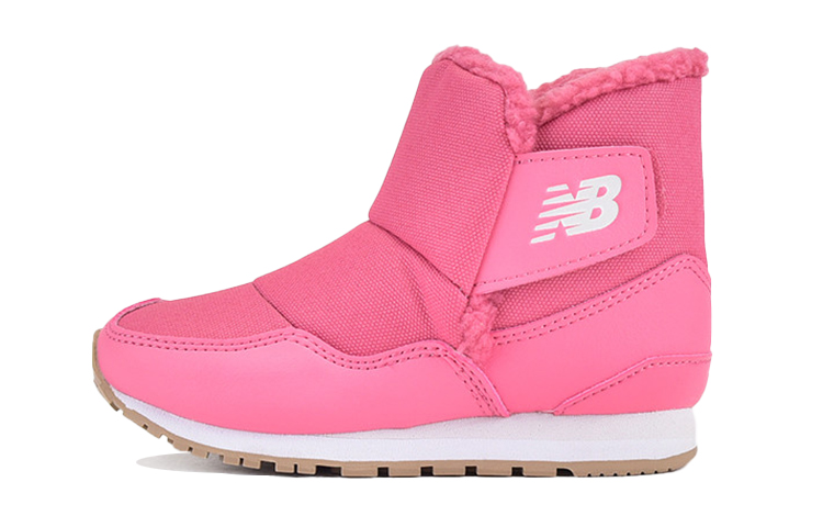New Balance 996 Series Velcro Warm Wrapped Snow Boots Pink Children's Style
