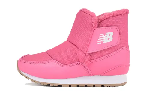 New Balance 996 Series Velcro Warm Wrapped Snow Boots Pink Children's Style