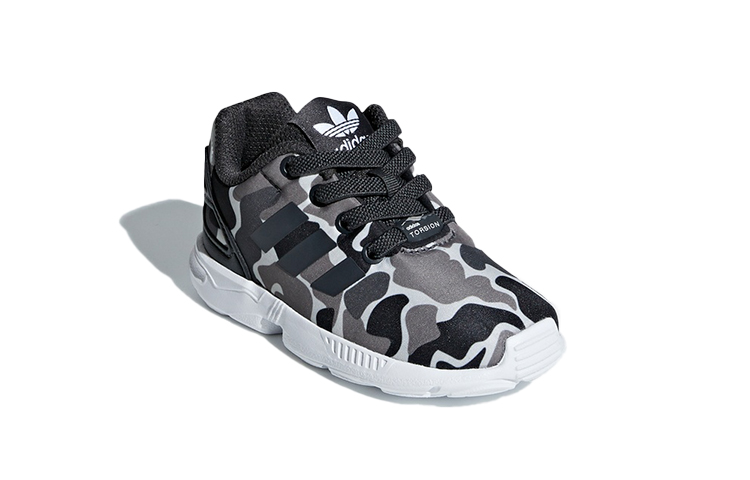 Детские ботинки adidas Originals ZX Flux (темно-серые) — фото 5