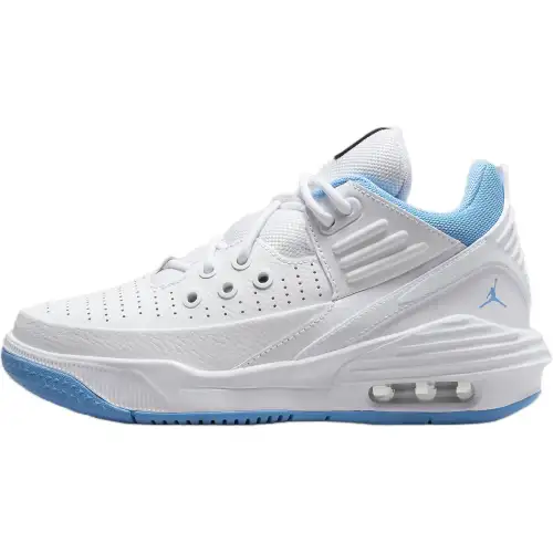 Jordan Max Aura 5 Low top Basketball Shoes White Blue Unisex