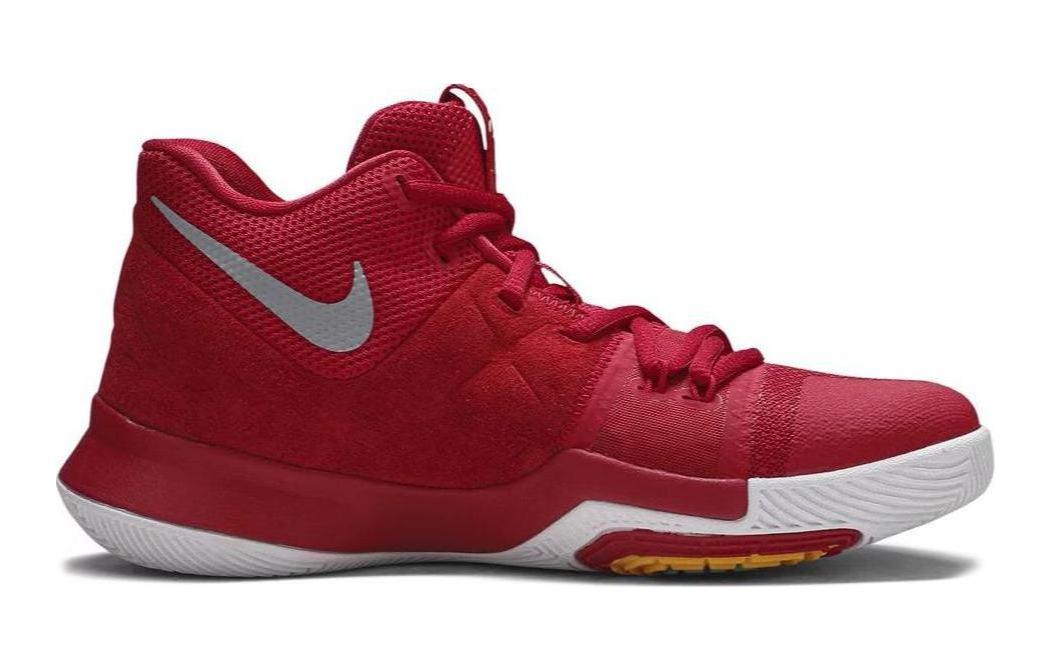Мужские кроссовки Nike Kyrie 3 Grade School (красно-белые) — фото 2