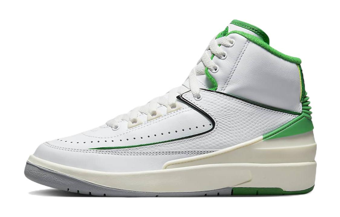 Кроссовки Jordan Air Jordan 2 Retro (бело-зеленые)