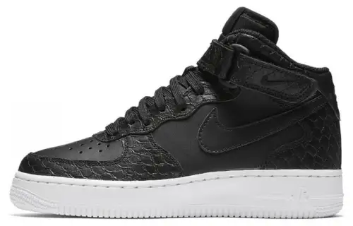Nike Air Force 1 Mid Black Snake GS