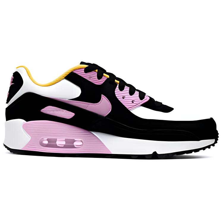 Кроссовки Nike NikeAir Max 90 LTR (GS) (черно-бело-розовые) — Чёрныйбелыйрозовый — фото 2
