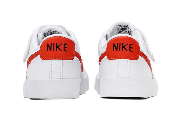 Детские кеды Nike Blazer (бело-красный) — фото 4