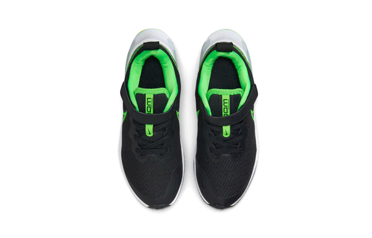 Детские кроссовки Nike Air Zoom Arcadia (черно-зеленые) — Чёрный / зелёный — фото 6