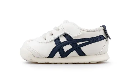 Onitsuka Tiger Onitsuka Tiger MEXICO 66 synthetic leather wear-resistant low-cut sports and casual shoes white and black infants and young children