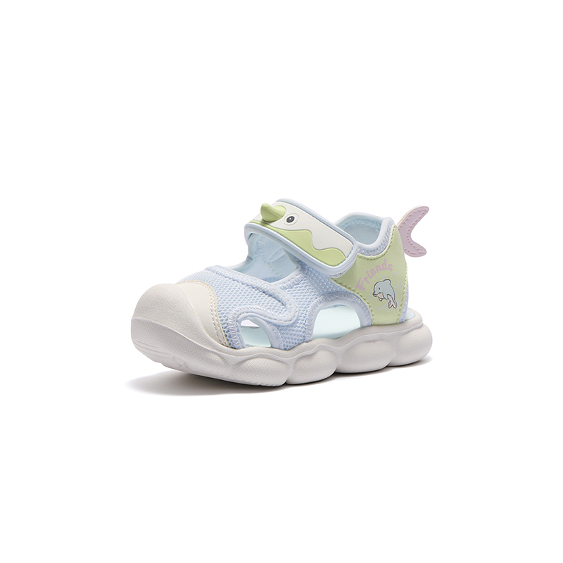 Детские кроссовки 361° KIDS Dolphin (светло-голубые/зеленые) — фото 3