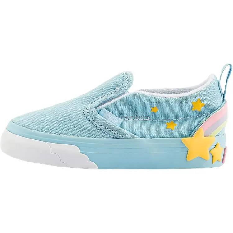 Vans Slip on Low top Toddler Shoes Blue Infant And Toddler