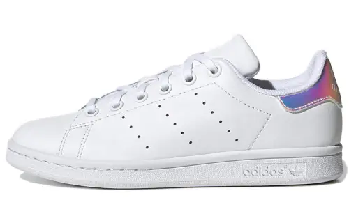 Adidas originals STAN SMITH J retro casual radiant tail wear-resistant low-cut sneakers white pink purple youth