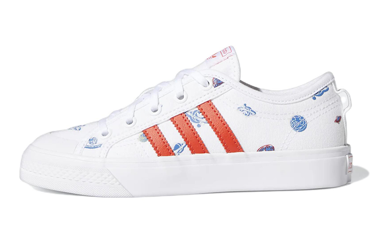 Кеды adidas originals Nizza (бело-оранжевый)
