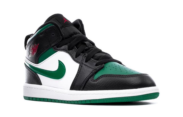 Детские кроссовки Jordan Air Jordan 1 Mid (зеленые) — фото 5